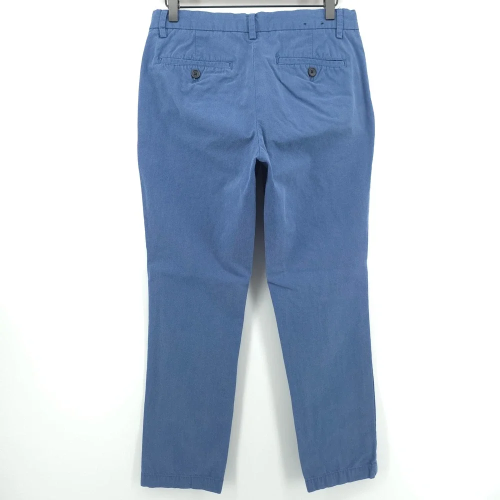 Banana Republic Mens Chino Pants Aiden Fit 30x30 Blue Textured Slim Cotton